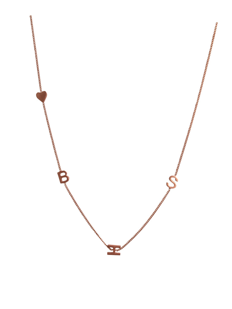 '♡BSH' 18” Rose gold plated necklace